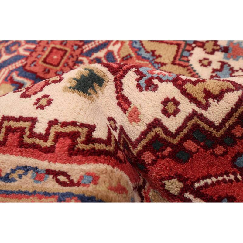 ECARPETGALLERY Hand-knotted Serapi Heritage Cream Wool Rug - 4'1 x 6'0