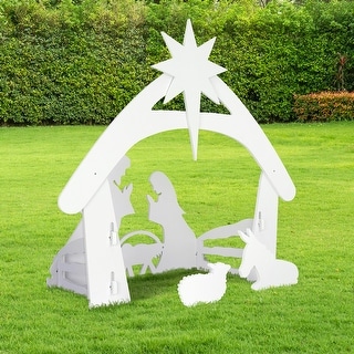 Pvc Nativity PVC Nativity Garden Jesus Outdoor Christmas Decoration - Bed Bath ...