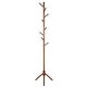 Wooden Tree Coat Rack Stand Adjustable Sizes Free Standing Coat Rack ...