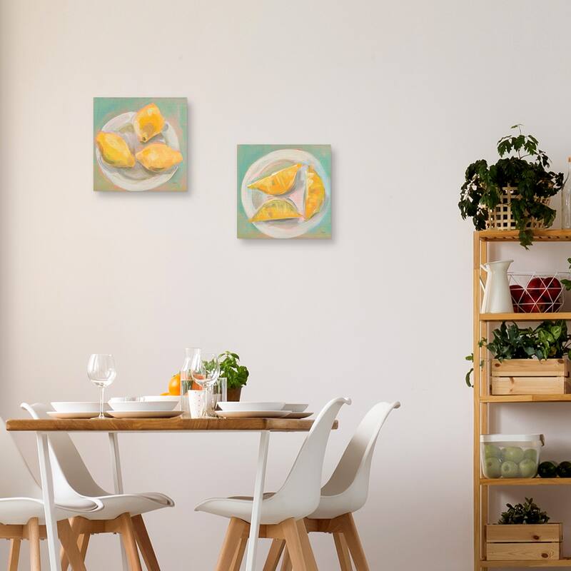 Life and Lemons I, Life and Lemons II by Sue Schlabach Canvas Art Prints