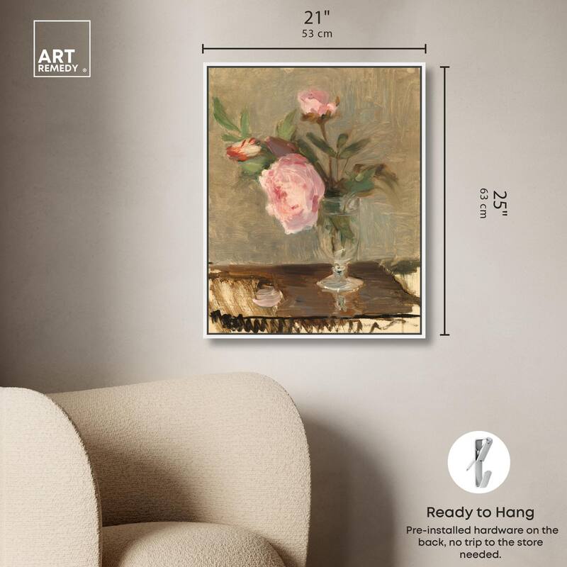 Moristot Peony Canvas by Art Remedy