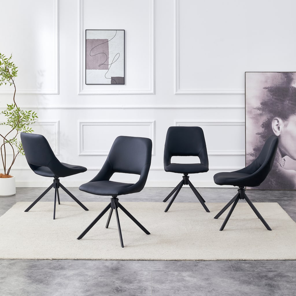 Side Chair Dining Chair Kitchen Chair Leather Chair Coffee Chair Office Chair Accent Chair with Metal Legs