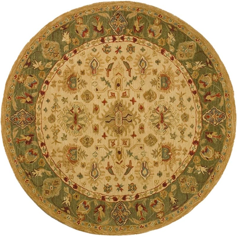 SAFAVIEH Handmade Anatolia Meenje Traditional Oriental Hand-spun Wool Rug
