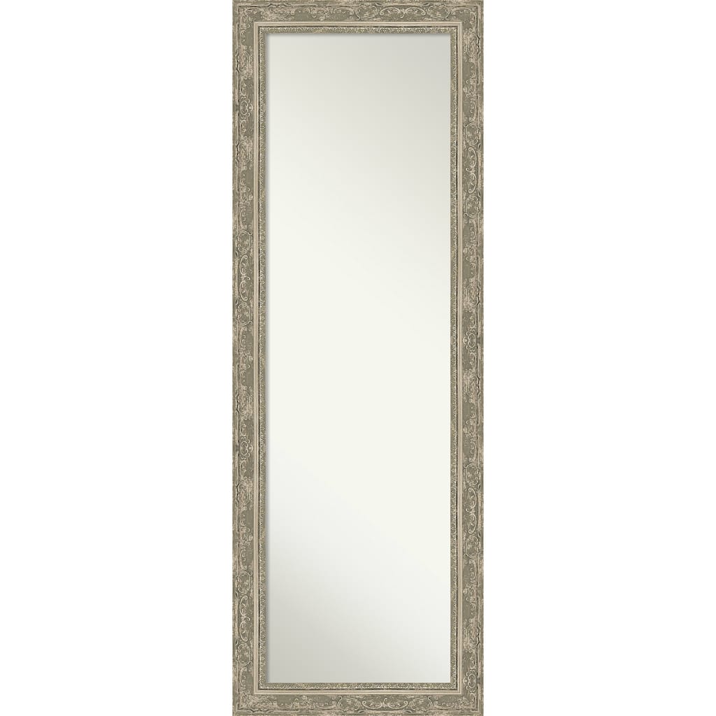 Filigree Non-Beveled Framed Full-Length On the Door Mirror