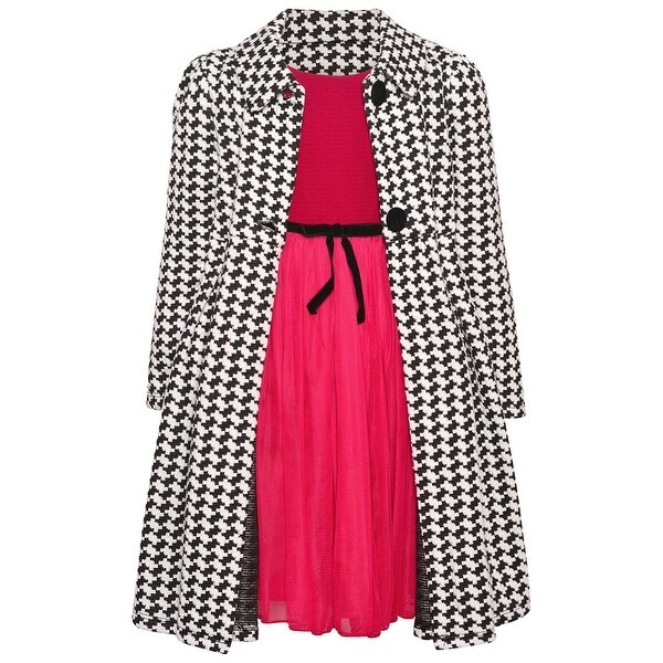 bonnie jean black and white dress