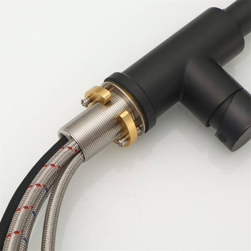 Black Pull-Down Kitchen Faucet w/ Sprayer - Mini Bar Prep Sink Faucet