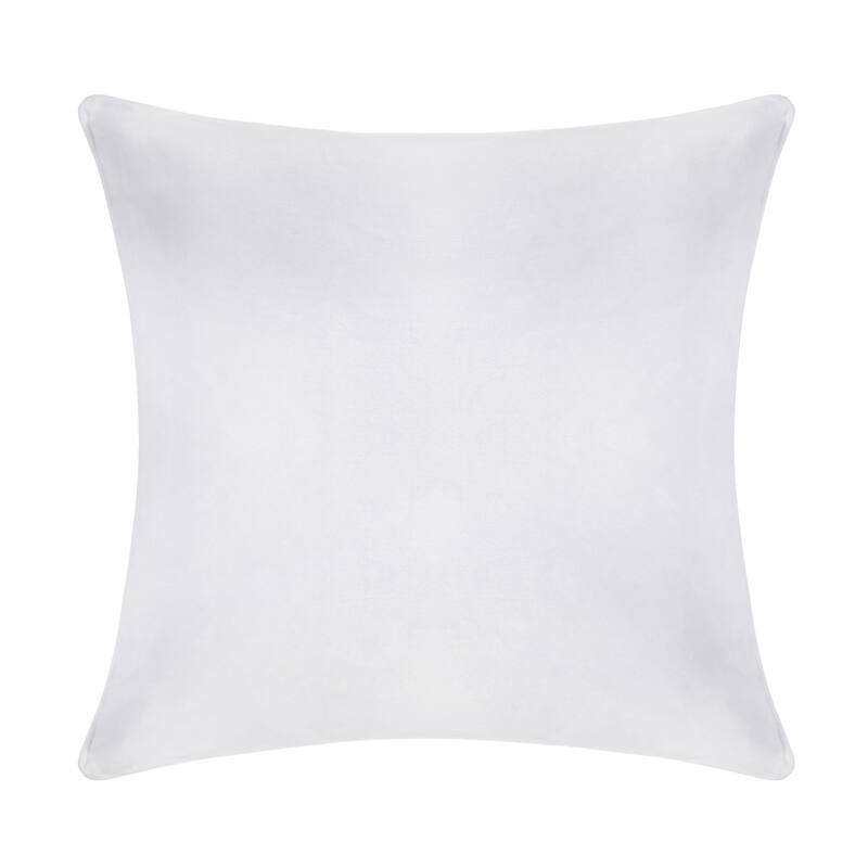 A1HC Velvet Throw Pillow Insert, Hypoallergenic Down Alternative Fill, Pack of 1 - 20x20 Inches - White