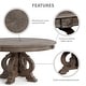 preview thumbnail 4 of 12, The Gray Barn Cornerways Rustic Brown 60-inch Wood Round Dining Table
