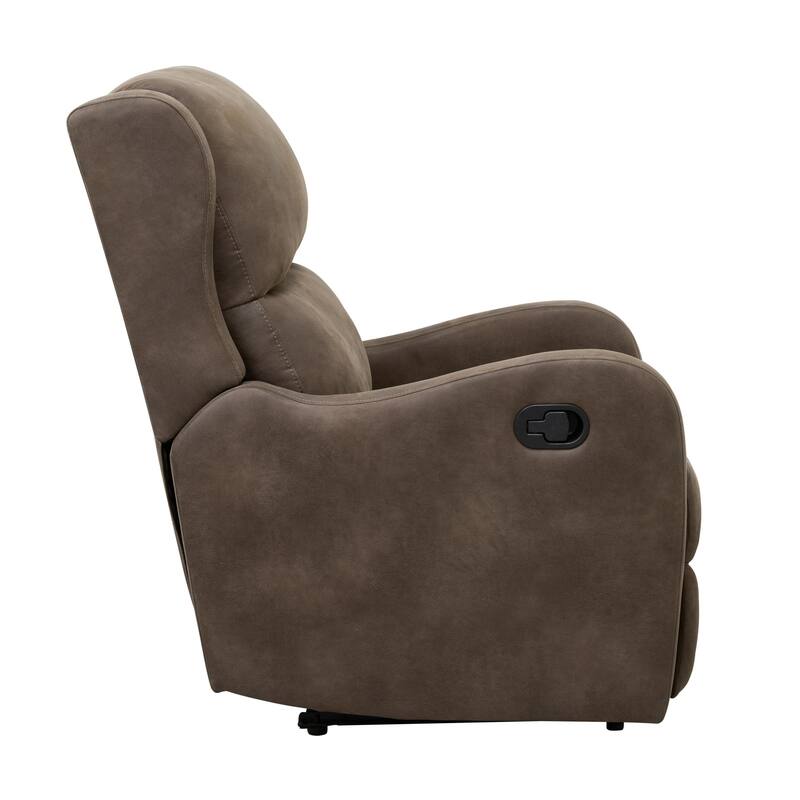 Faux Leather Manual Recliner for Living Room