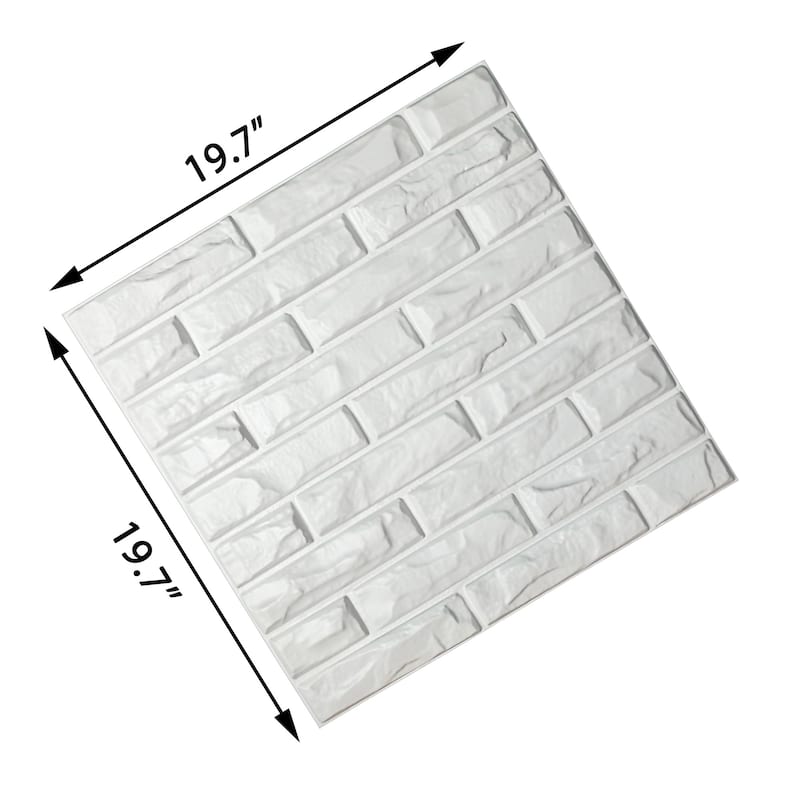 Art3d 3D Wall Panels PVC Brick Wall Design (32 Sq.Ft)