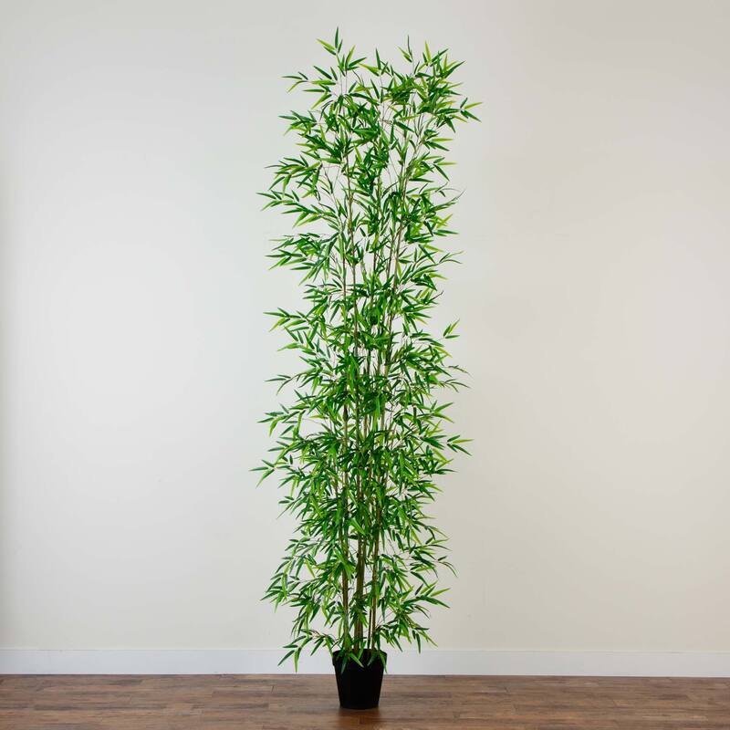 Potted Artificial Bamboo Tree - 11' - Green