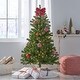 preview thumbnail 3 of 8, 4.5 FT Hinged Christmas Tree with 200 Clear Lights