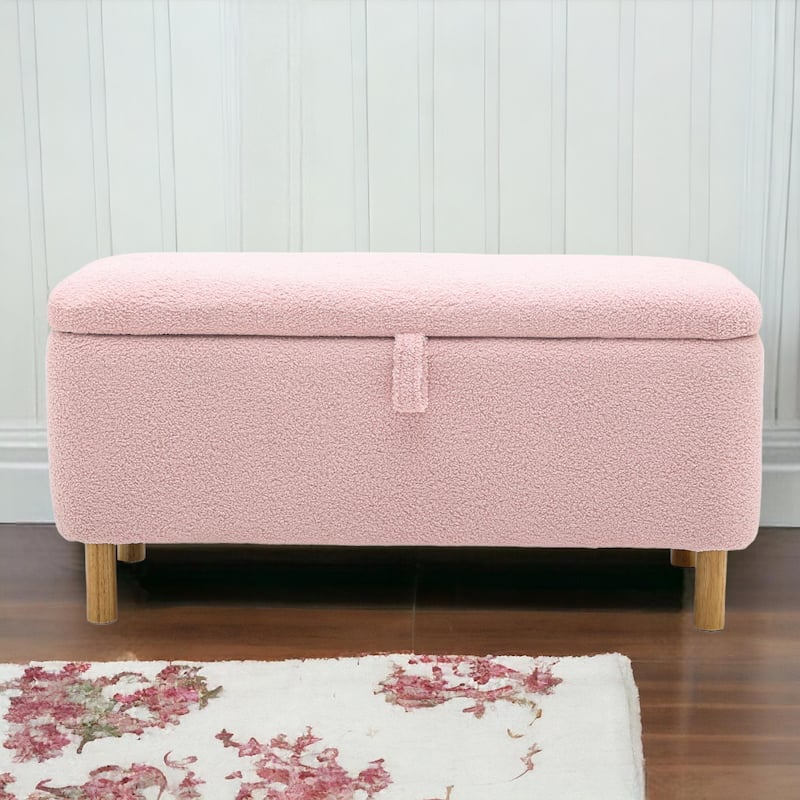 39'' L Upholstered Storage Ottoman Bench
