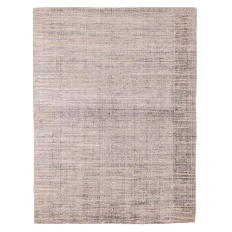 ECARPETGALLERY Hand Loomed Elysian Dark Grey Rug - 5'7 x 7'9