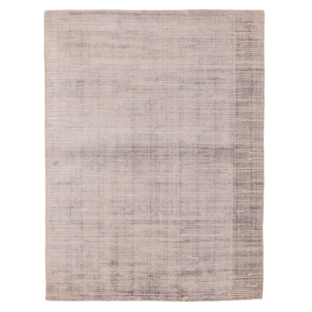 ECARPETGALLERY Hand Loomed Elysian Dark Grey Rug - 5'7 x 7'9