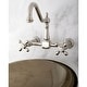preview thumbnail 10 of 12, Kingston Brass Heritage 1.8 GPM Wall Mounted Bridge Kitchen Faucet
