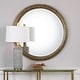 preview thumbnail 2 of 0, Uttermost Spera 42" Round Urban Industrial Wall Mirror with