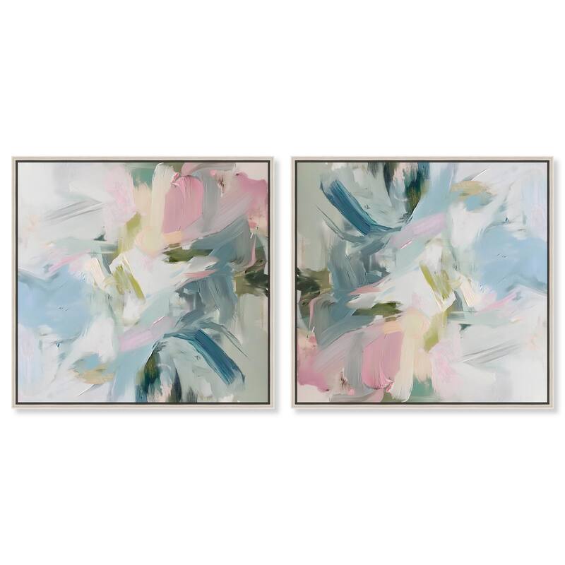 Contained Gesture II Canvas by Art Remedy - 20" x 20" - Silver