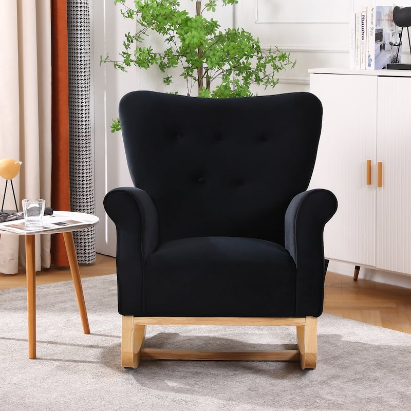 Shakeable high back living room single sofa chair - Black