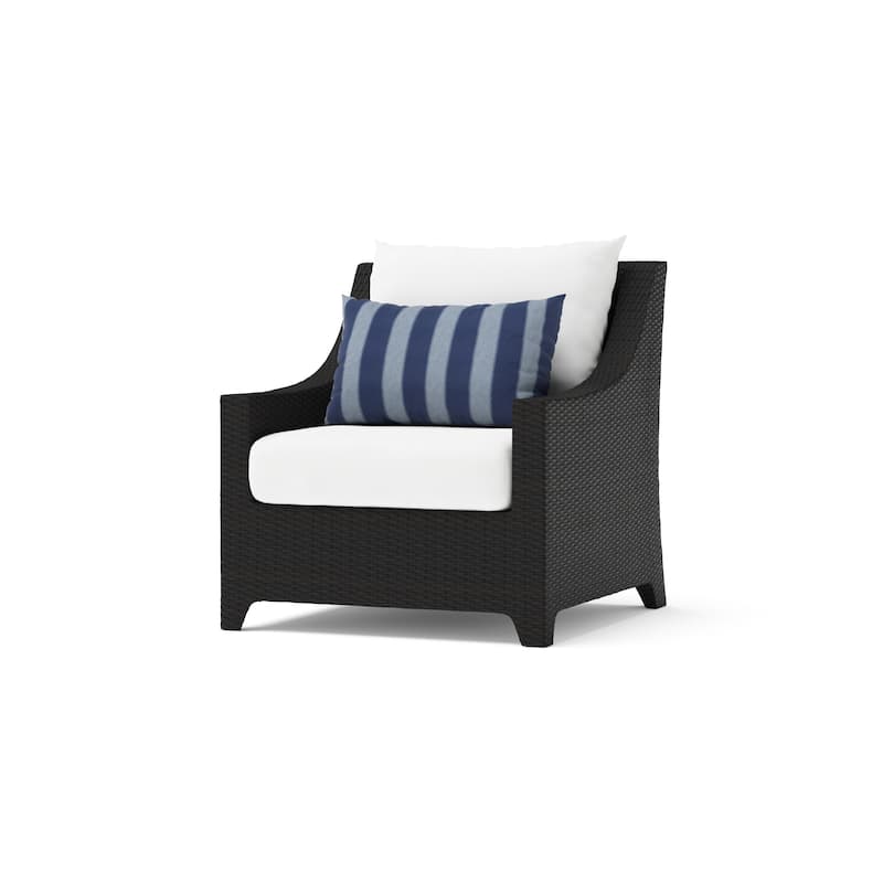 Deco 5 Piece Sunbrella Outdoor Patio Love & Club Fire Set