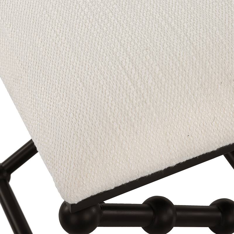 Uttermost Iron Drops Small Bench - 23.5"W x 19.5"H x 15.75"D
