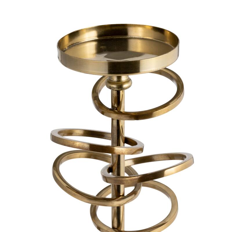 Sagebrook Home Metal Ring Toss Candleholder