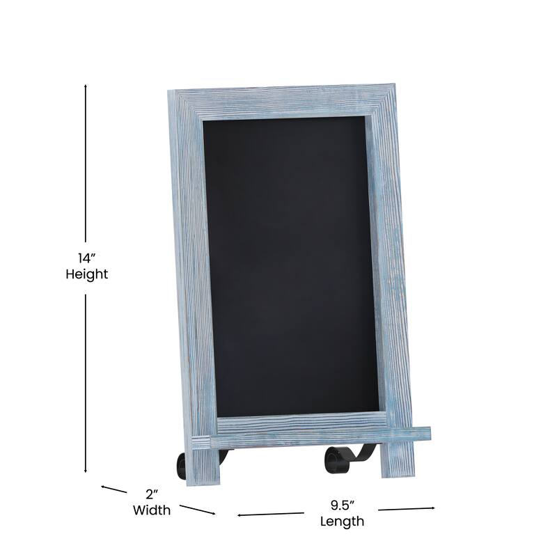 Freestanding Tabletop or Wall Mount Magnetic Chalkboard
