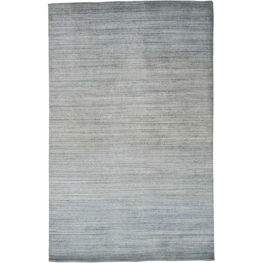 Rocero Ombre Striped Rug, Misty Blue/Gray, Area Rug