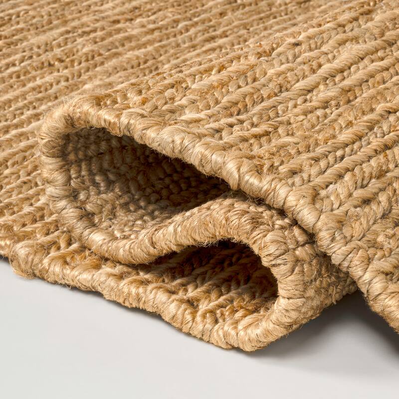 JONATHAN Y Griffin Rustic Farmhouse Woven Jute Solid Area Rug
