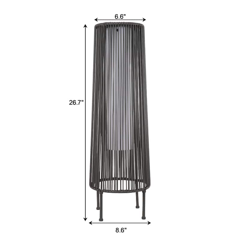 2 Pack Outdoor Solar Light Floor Lamps