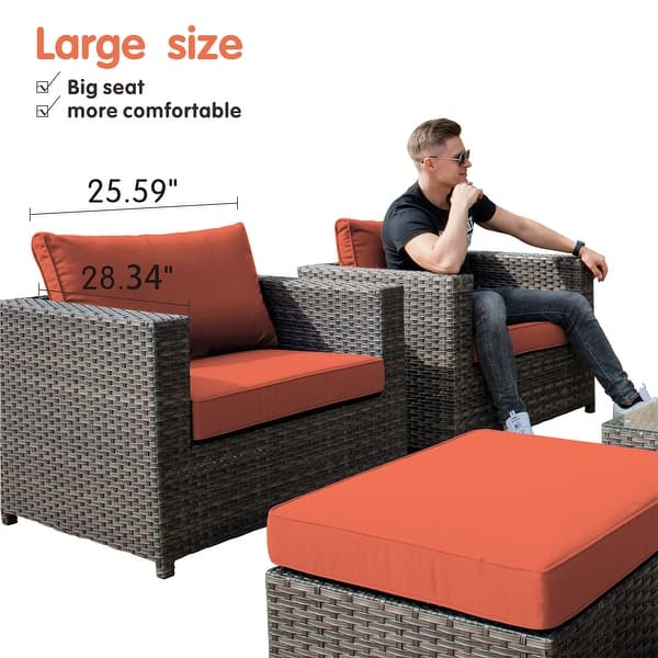 Shop Ovios Patio Furniture Deep Seat Outdoor Furniture 12 Piece