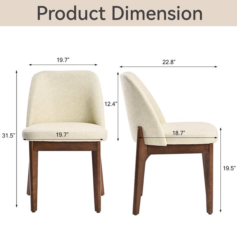 Set of 4 Solid Wood Dining Chair