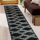 preview thumbnail 41 of 40, Southwestern Geometric Area Rug Black - 2' 3" x 8'