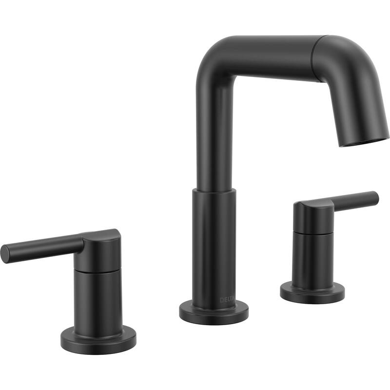 Delta 35849LF-PD Nicoli 1.2 GPM Widespread Bathroom Faucet with Pull - Matte Black
