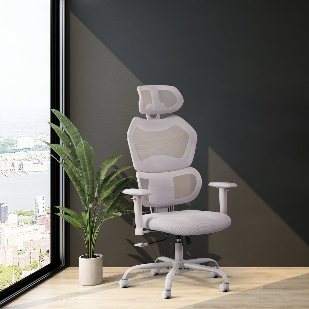 Ventilated Seating Office Chair Adjustable Headrest