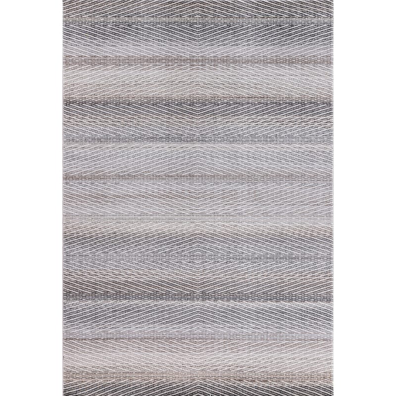 Desire Collection Abstract Brown/Grey Area Rug