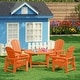 preview thumbnail 72 of 193, Laguna Kids Adirondack 5-Piece Round Table Dining Set