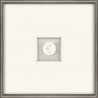 Palm Trees Intaglio Framed Art Mixed Media Shadow Box Under Glass ...