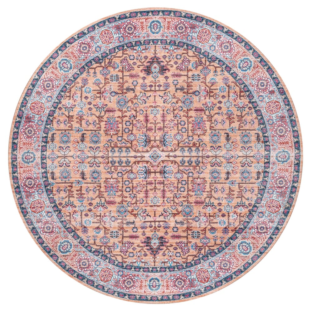 JONATHAN Y Kemer All-Over Persian Machine Washable Multi Area Rug