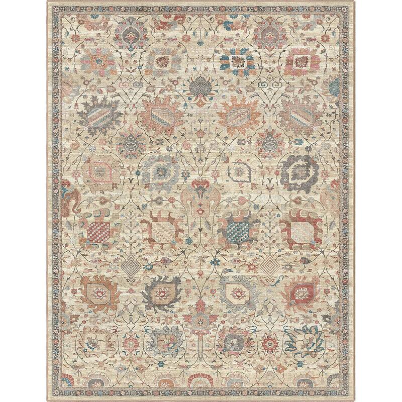 Well Woven Apollo Serapi Vienna Medallon Vintage Flat-Weave Area Rug