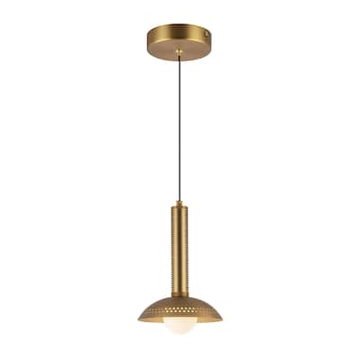 Alora Lighting PD616109-UNV Arden 6" Wide LED Wood Mini Pendant with