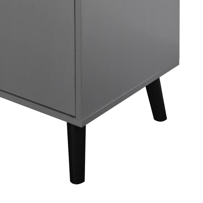 Modern Storage Cabinet with 3 Drawers and Adjustable Shelf for Living Room, Home Office, Entryway