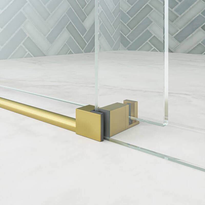 Seawin Cosmo 44 - 48 x 77 inches Frameless Sliding Shower Door 3/8 in. (10 mm) Clear Tempered Glass with NanoShield Coating