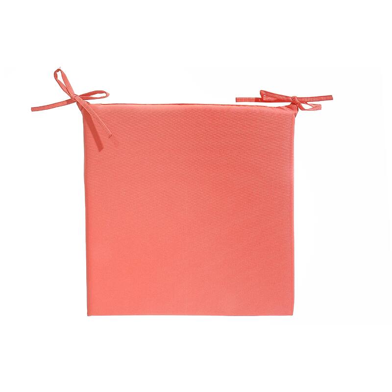 Solid Outdoor Chairpad Orange - Set of 2