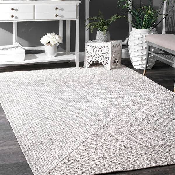 Shop Nuloom Handmade Casual Solid Braided Rug On Sale