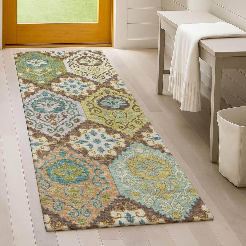 Machine Washable Indoor/ Outdoor Global Bayfield Chantille Rug