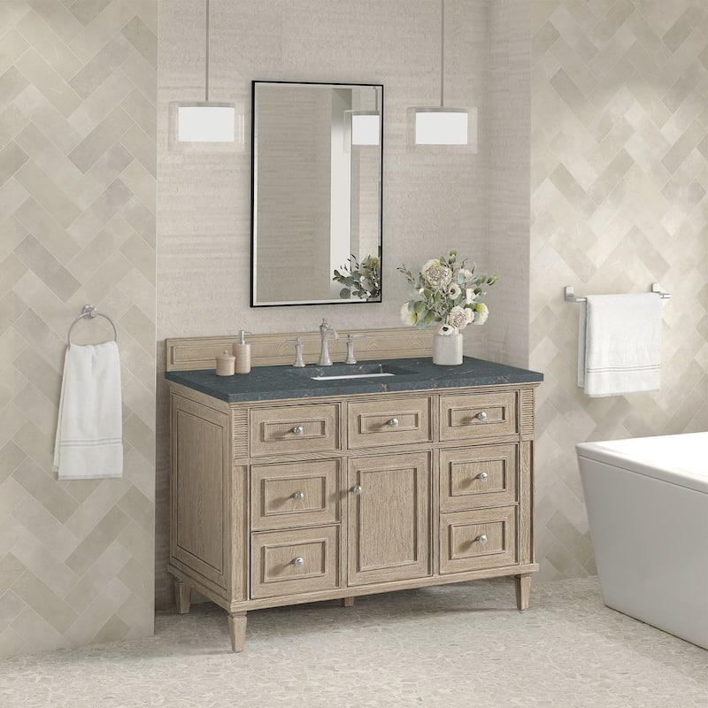 James Martin Vanities 424-V48-3PBL Lorelai 48" Single Basin Wood
