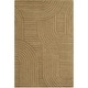 preview thumbnail 15 of 26, Dabala Handmade Modern Wool Rug Dark Brown - 2' x 3'