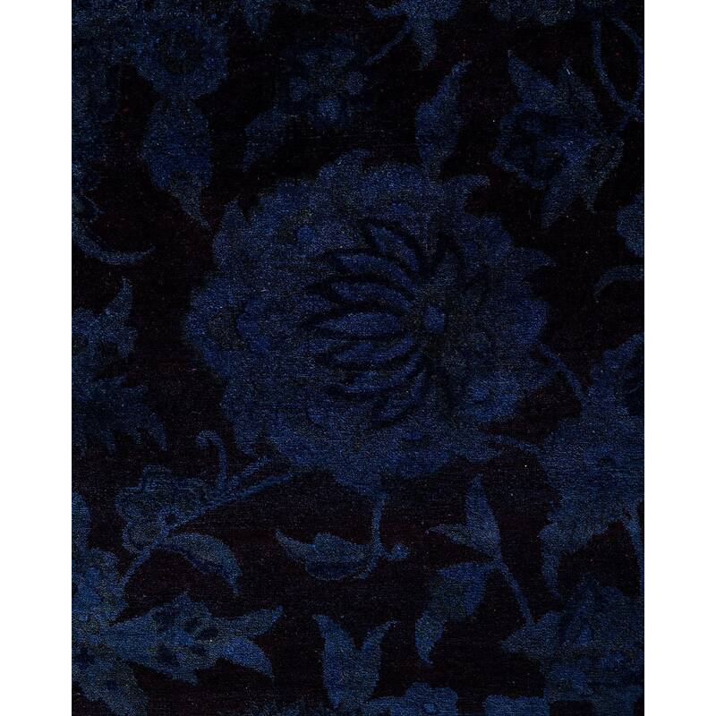 Fine Vibrance One-of-a-Kind Hand-Knotted Area Rug - Gray, 8' 3" x 10' 2" - 8' 3" x 10' 2"
