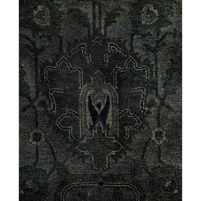 Overdyed One-of-a-Kind Hand-Knotted Area Rug - Gray - 6' 1" x 9' 2"